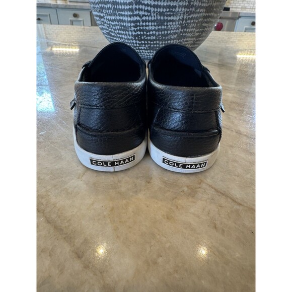 Cole Haan Womens Nantucket Loafer Size 5.5 Black Leather Flat Penny Boat - Picture 5 of 15